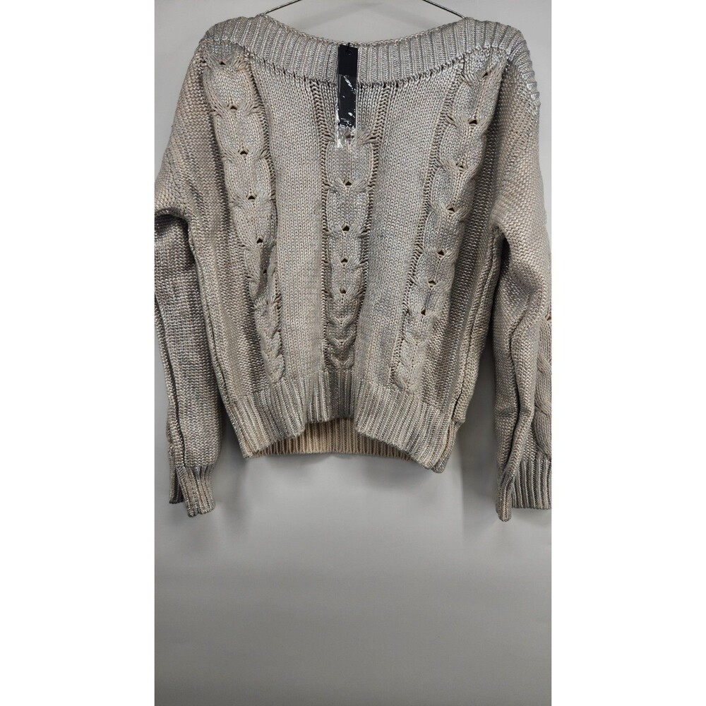 NWT Steve Madden Women's Large Beige Colette Sweater Pullover